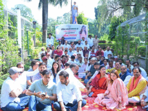 uttarakhand congress protest against dushyant gautam in dehradun